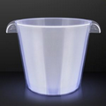 White LED Ice Bucket For Bottle Service - Blank